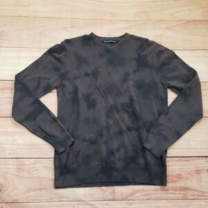 Vans Johnny Layton Sweater Mens‎ Small Black Crewneck Skateboarding Tie Dye